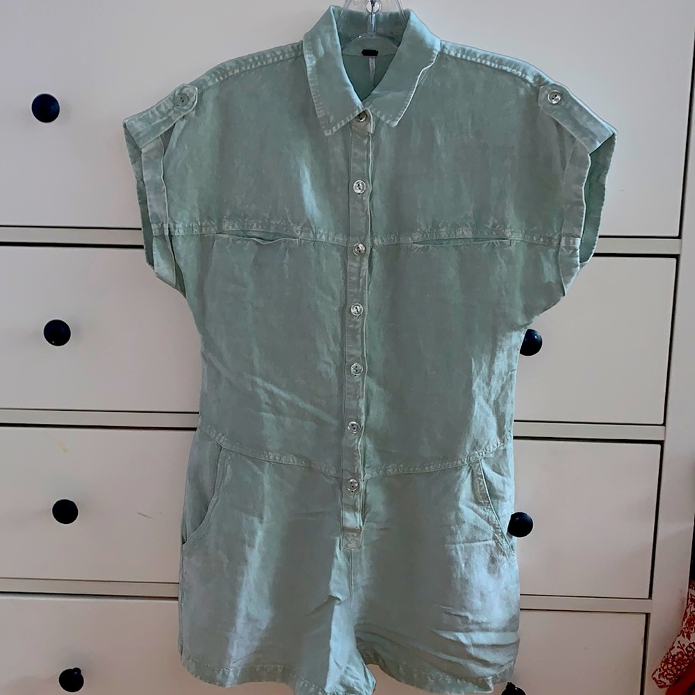 NWOT Young Fabulous and Broke linen romper